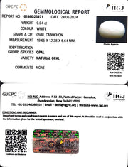 9.04/CT Natural Fire Opal with Govt. Lab Certificate-4551